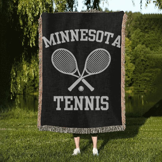 Vintage Minnesota Tennis Woven Blankets