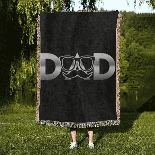 Best Gift for Father's Day, Best Dad Ever Woven Blankets