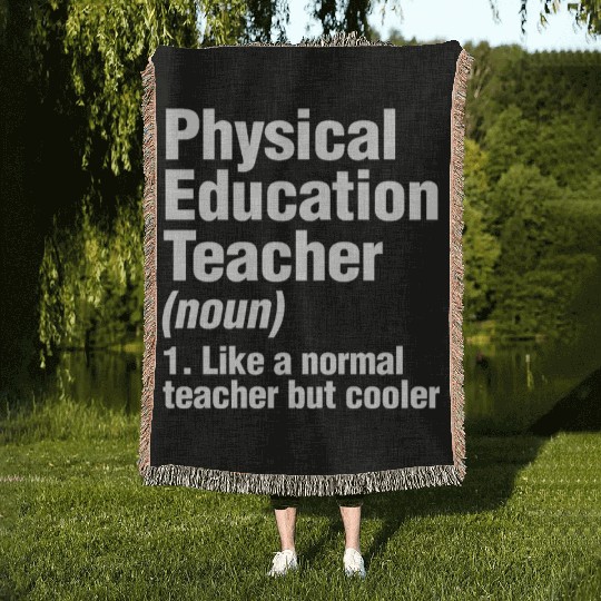 Physical Education Teacher Cooler PE Gym Coach Woven Blankets