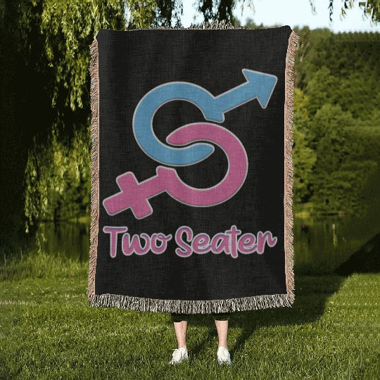 Silk road tees two seater funny Woven Blankets