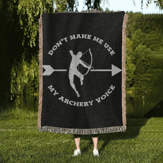 Archery Archer Woven Blankets