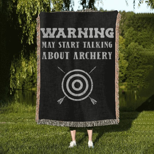 Archery Archer Woven Blankets