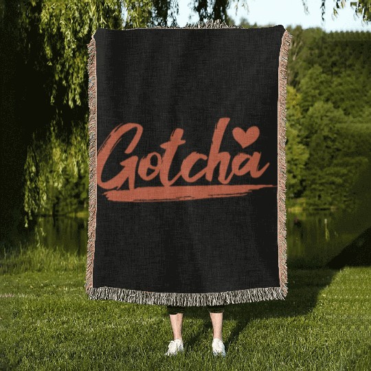 Gotcha Heart Adoption Woven Blankets