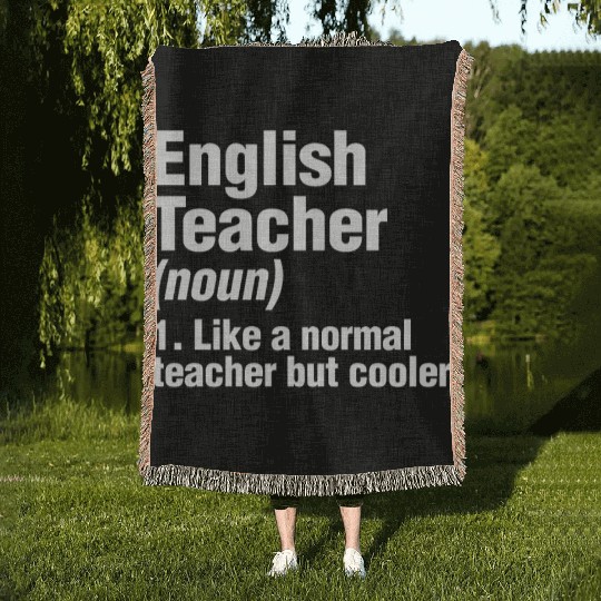 English Teacher Woven Blankets Back To School Writer