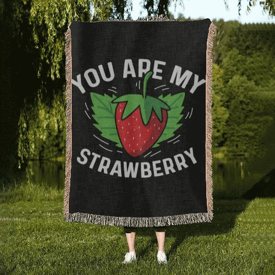 My Strawberry Sweet Person Gift Woven Blankets