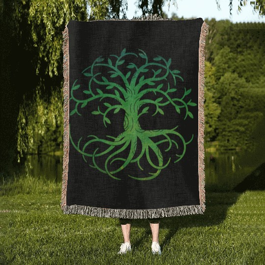 Celtic Tree of Life Woven Blankets