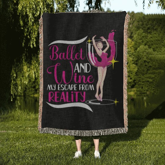 Ballet Ballerina Dance Dancer Dancing Ballet Gift Woven Blankets