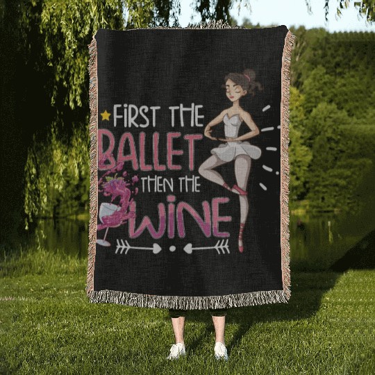 Ballet Ballerina Dance Dancer Dancing Ballet Gift Woven Blankets