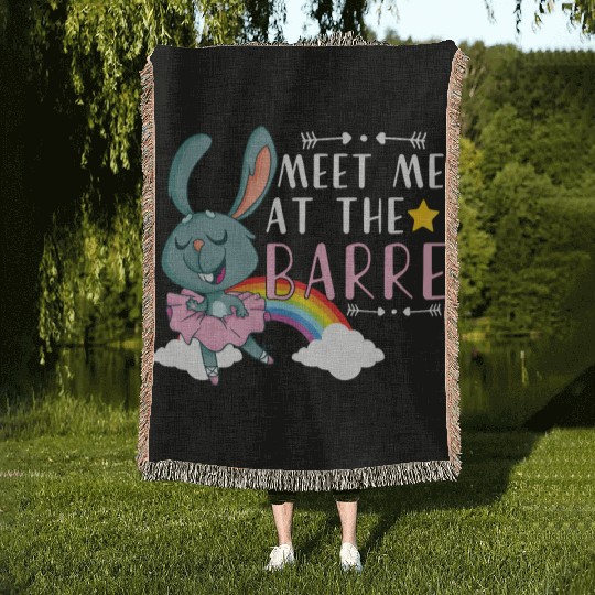 Ballet Ballerina Dance Dancer Dancing Ballet Gift Woven Blankets