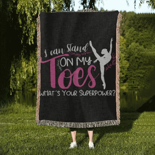 Ballet Ballerina Dance Dancer Dancing Ballet Gift Woven Blankets