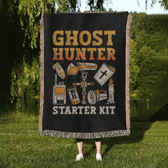 Ghost Hunter Starter Kit Paranormal Ghost Hunting Woven Blankets