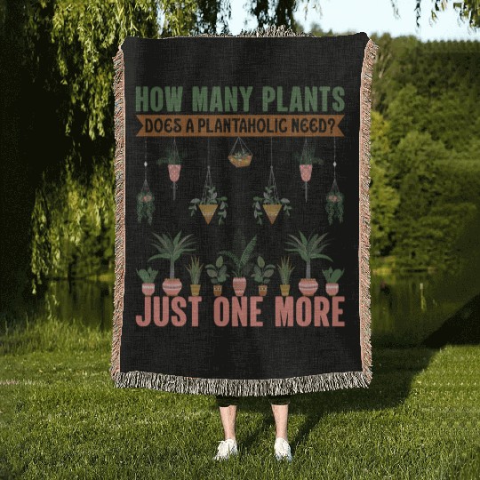 Gardening I Love My Plants Garden Planting Gifts Woven Blankets