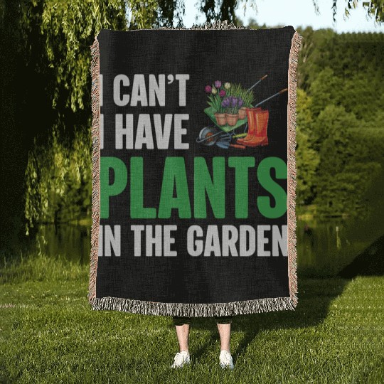 Planting Plants Lifestyle Succulent Gardening Gift Woven Blankets