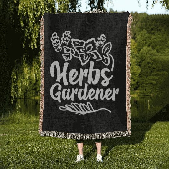 Herbs Gardener Gardening Herbalism Herb Herbalist Woven Blankets