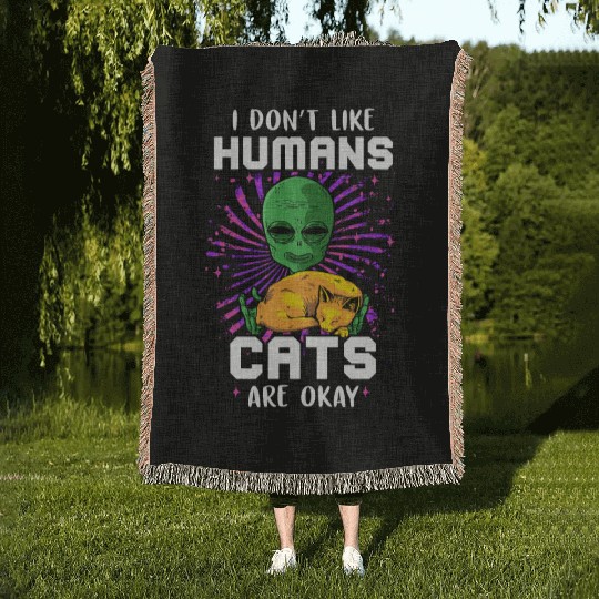 Alien Woven Blankets Ufo Extraterrestrial Children Mars