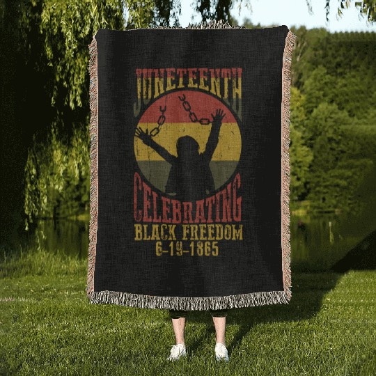 Juneteenth Black History Day Pride Gift Woven Blankets
