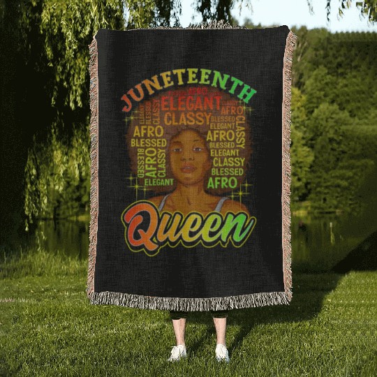 Juneteenth Black History Day Pride Gift Woven Blankets