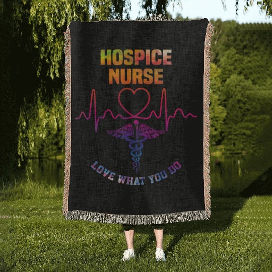 Hospice nurse - Love what you do Woven Blankets