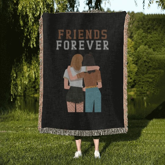 Cool Friends forever Woven Blankets for friendship day to you