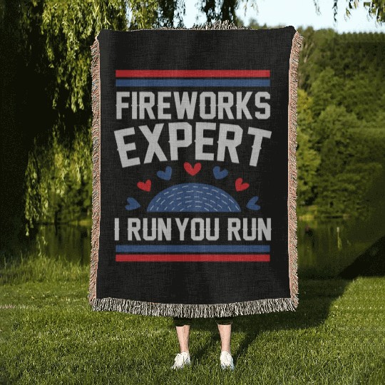 Fireworks Expert I Run you Run Woven Blankets