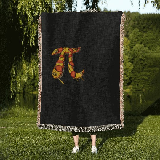Happy Pizza Day Woven Blankets