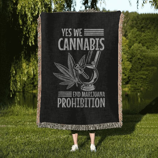Hemp Weed Hashish Woven Blankets