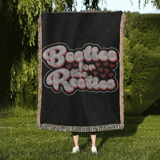 Friends Love Sister Trust Woven Blankets