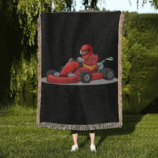 I Live For Race Day Woven Blankets