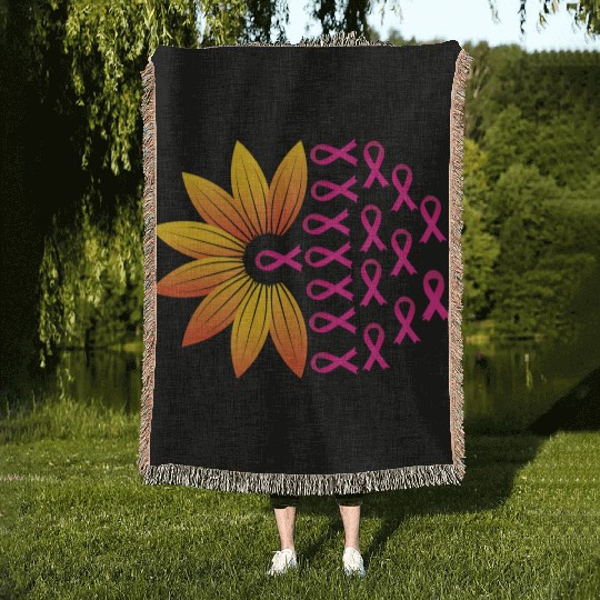 BREAST CANCER AWARNESS Woven Blankets