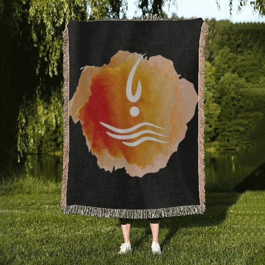 swim icon Woven Blankets