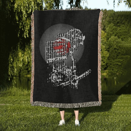 cool Japanese Armored Samurai Woven Blankets