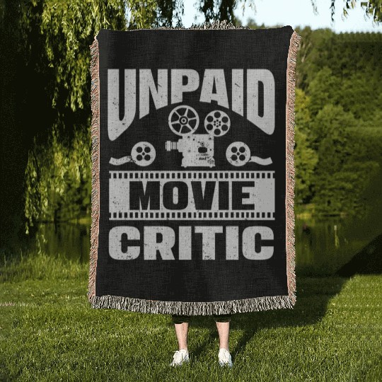 Unpaid Movie Critic Film Cinema Filmmakers Editor Woven Blankets