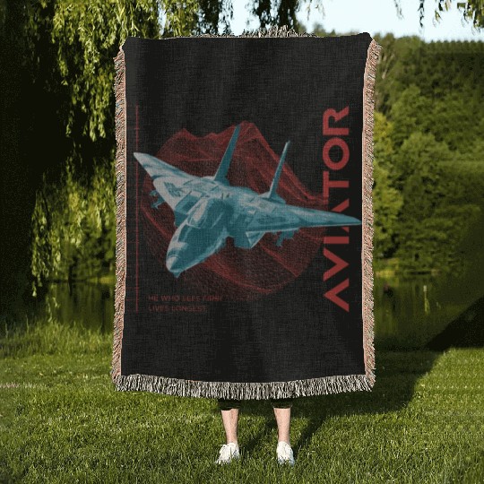 Aviator F-14 Tomcat Woven Blankets