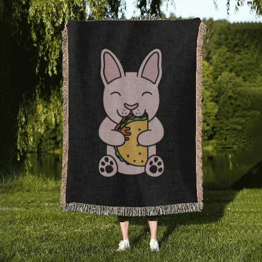 Sphynx Cat Taco Lover Woven Blankets