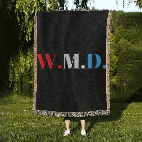 WMD (Red, White and Blue Pro USA version) Woven Blankets