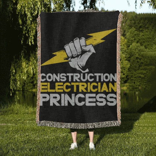 Electrician Electrical Engineer Lineman Woven Blankets