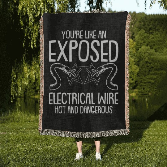 Electrician Electrical Engineer Lineman Woven Blankets