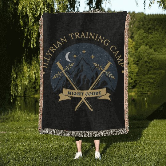 ACOTAR Illyrian Training Camp Camping Lover Woven Blankets