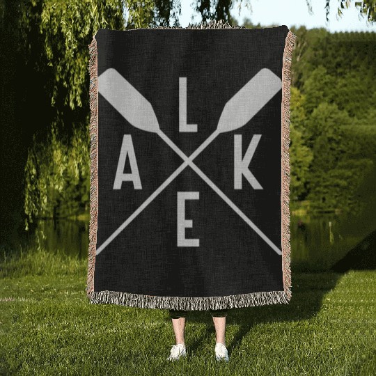Lake Life Woven Blankets