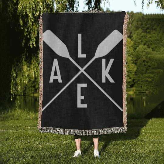 Lake Life Woven Blankets