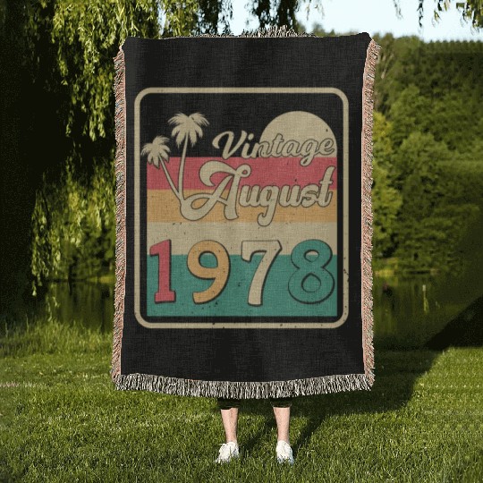 1978 August Gift Idea Woven Blankets