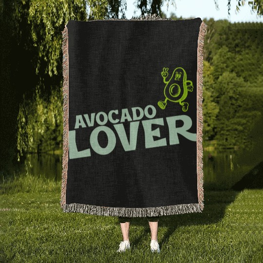 Avocado Lover Woven Blankets