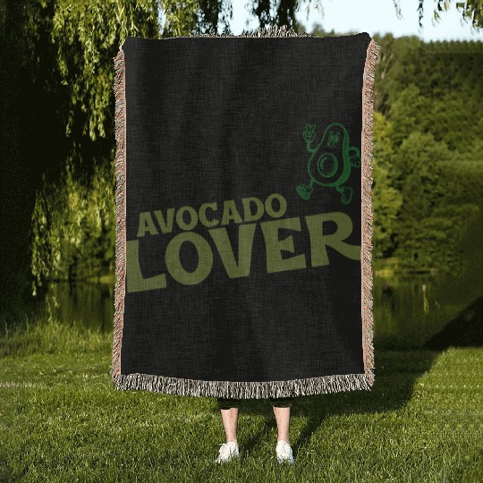 Avocado Lover Woven Blankets