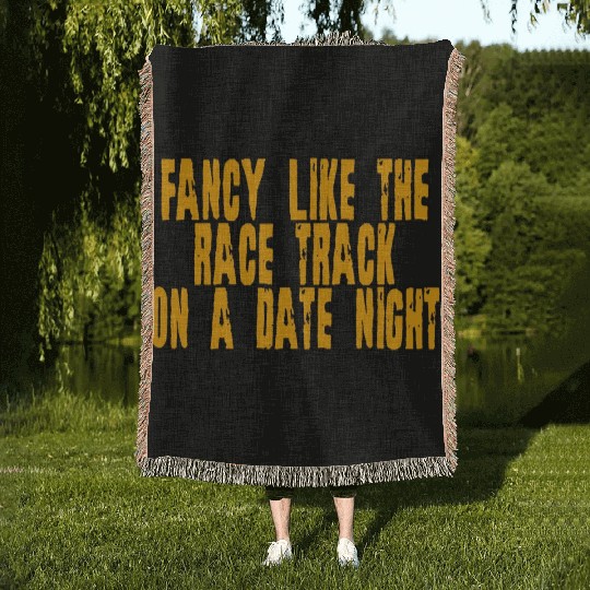 Fancy Like The Race Track On A Date Night 4 Woven Blankets