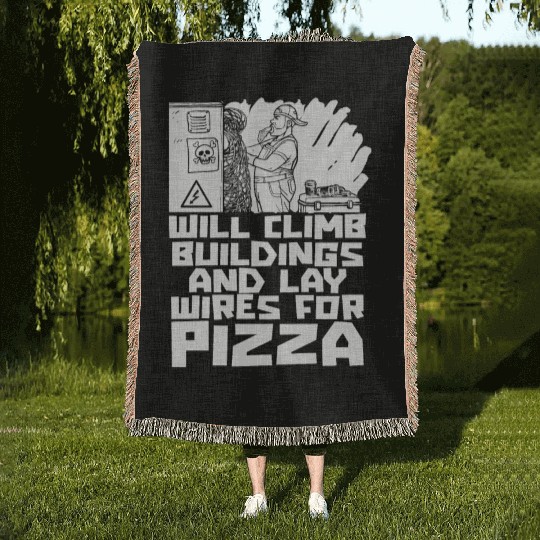 Electrician Electrical Engineer Lineman Woven Blankets