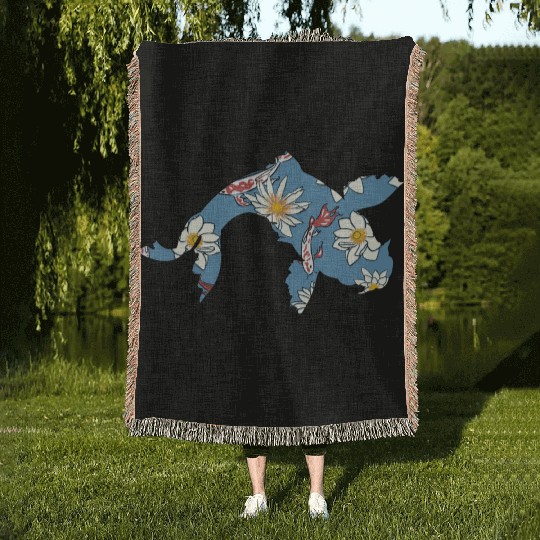 Koi Carp Japan Fish Colorful Pond Hobby Woven Blankets