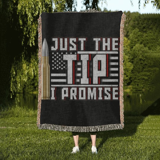 USA American Flag 4th July Bullet Stars Stripes Woven Blankets