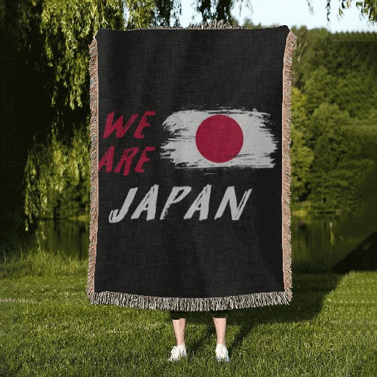 We are Japan flags Design Woven Blankets