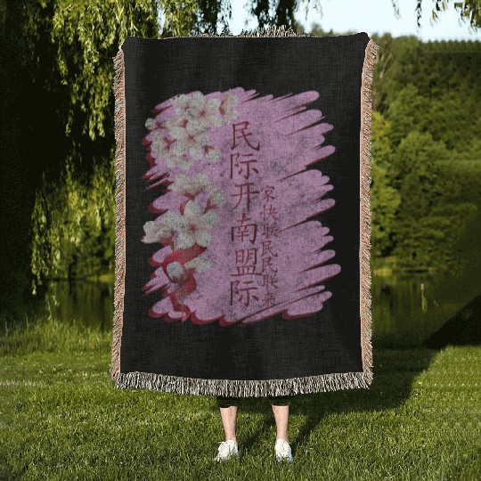 Japan Beauty Woven Blankets
