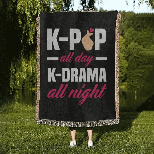 K-Pop K-Drama Korean Pop Music Woven Blankets